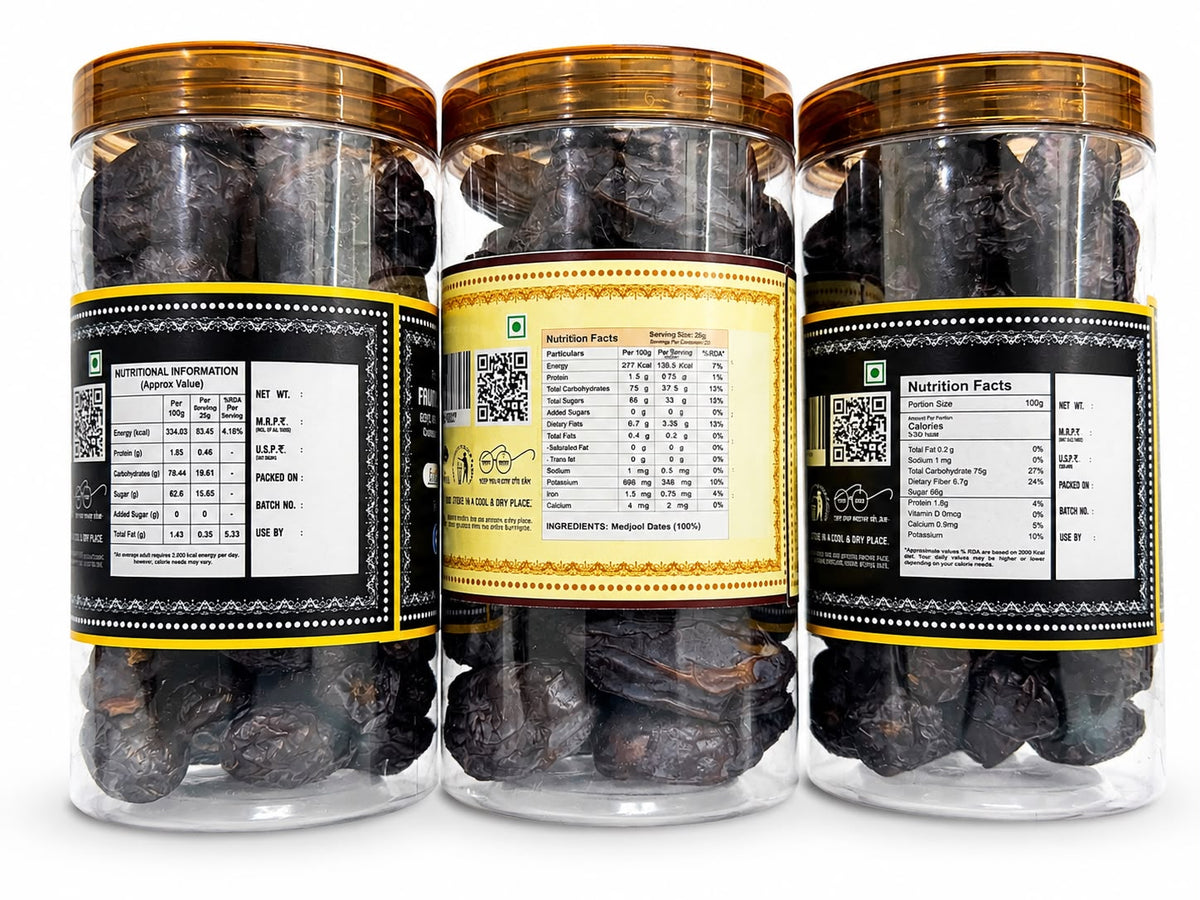 Premium Dates Collection – Ajwa, Medjool & Kalmi Dates (3 × 500g)