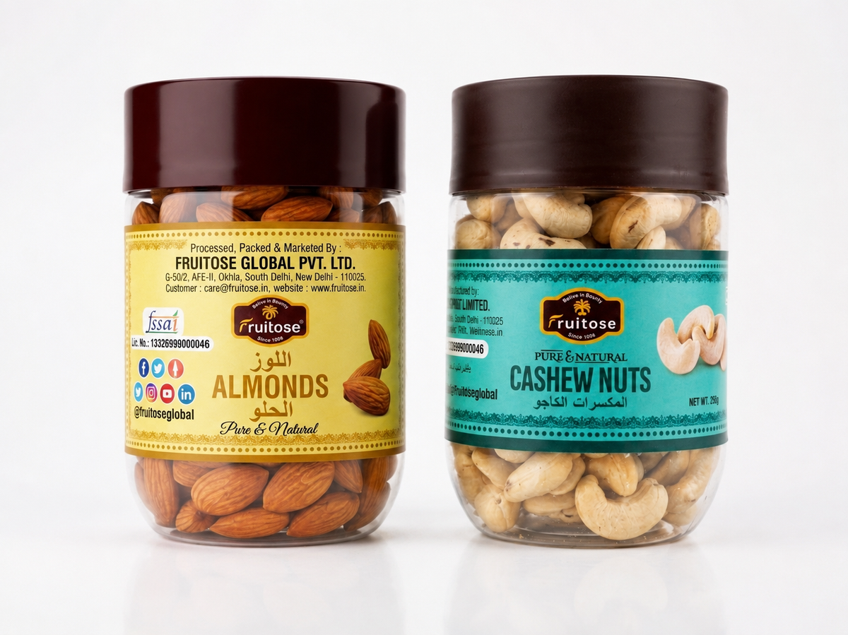 Premium Almond & Cashew Combo Pack – 500g (2 × 250g)