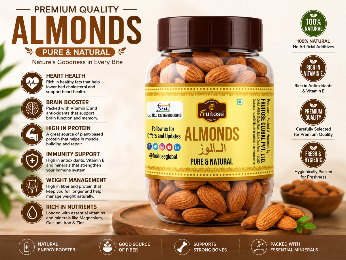 Pure Organic And Nutrient Rich Almond Non Pariel