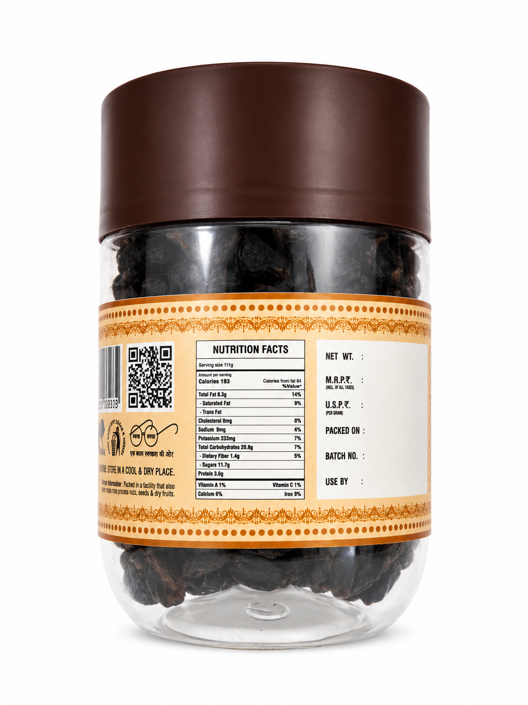 Premium Black Raisins (Kali Kishmish) | Naturally Sweet | 250g
