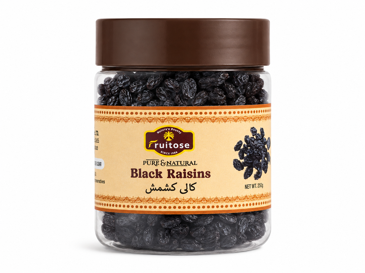 Premium Black Raisins (Kali Kishmish) | Naturally Sweet | 250g