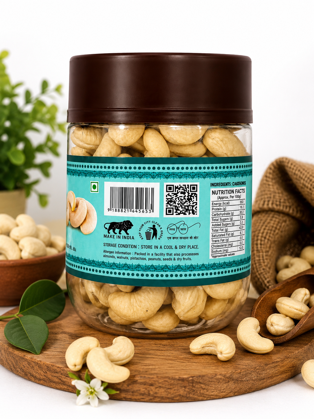 Premium W320 Whole Cashews | Rich & Creamy Delight