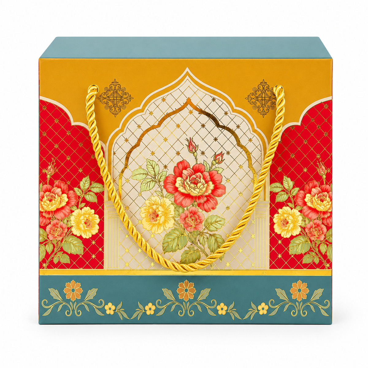 Premium Pistachio & Cashew Nuts Gift Hamper | Elegant Festive Dry Fruit Gift Box
