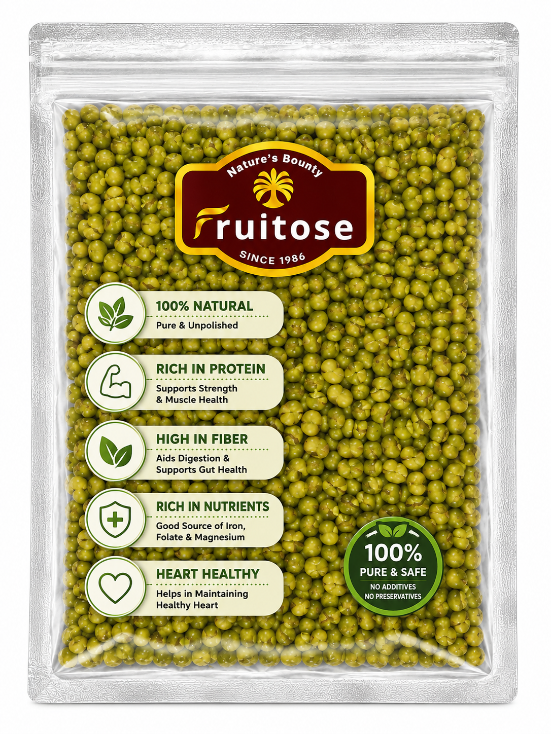 Edamame Beans (Green Soybeans) – 100% Natural, Protein Rich & High in Fiber – 250g