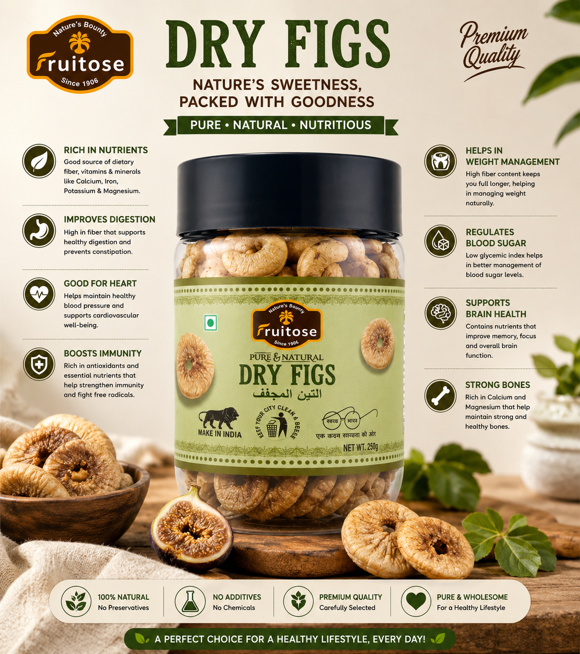 Premium Afghan Dried Figs | Natural Sweetness & Chewy