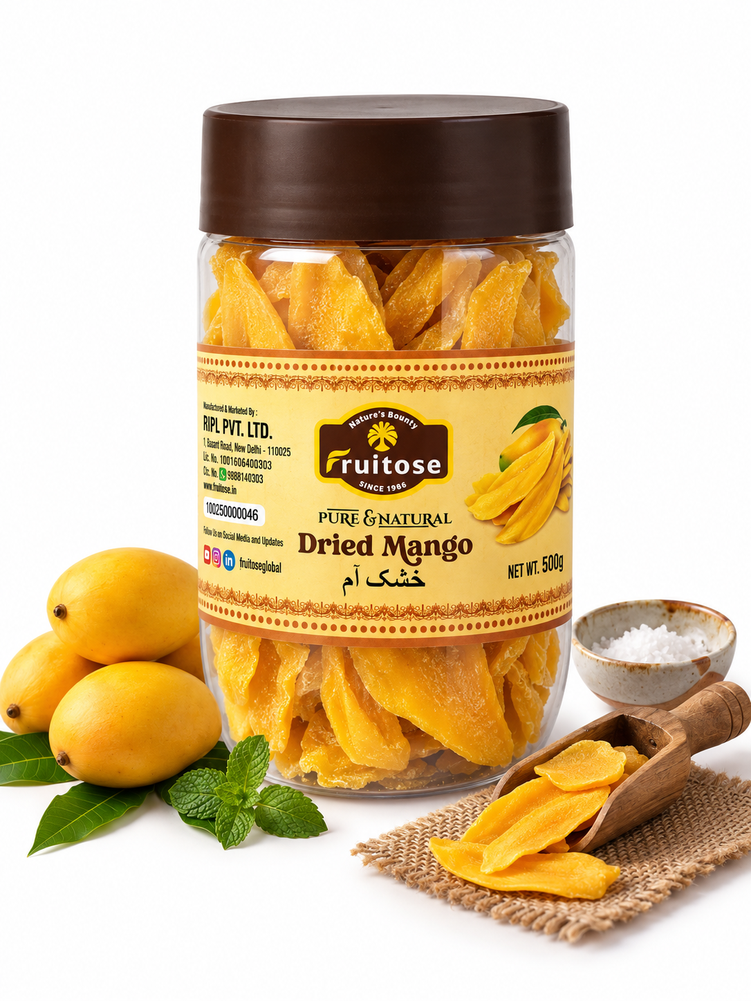 Premium Dried Mango | Naturally Sweet & Chewy | 250g