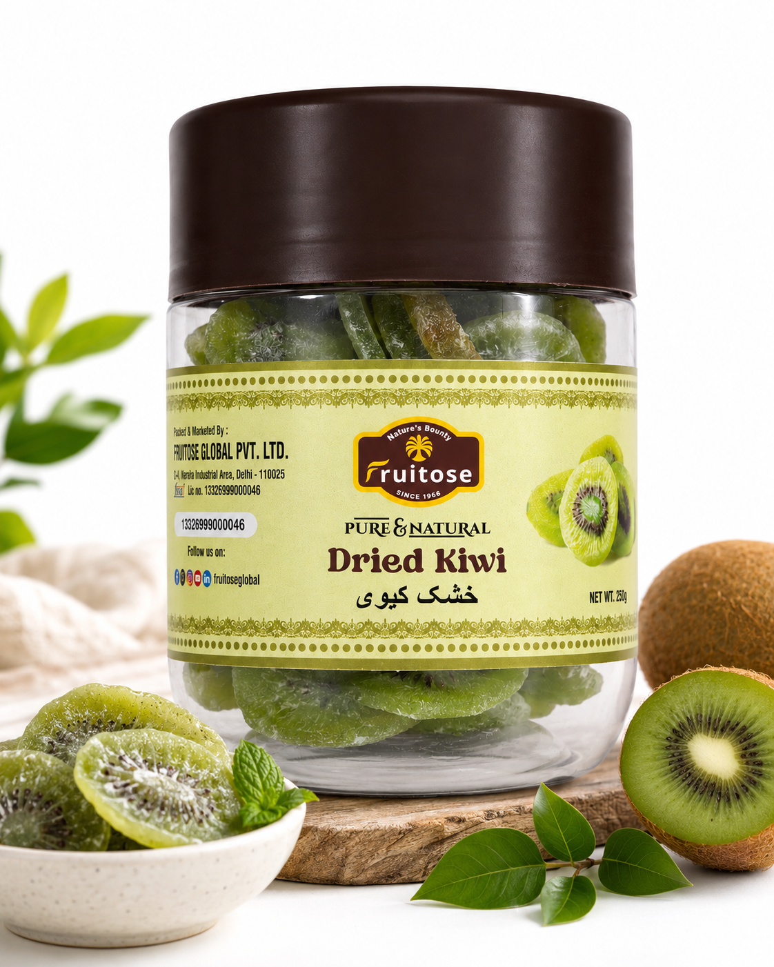 Premium Dried Kiwi | Naturally Sweet & Tangy | 250g