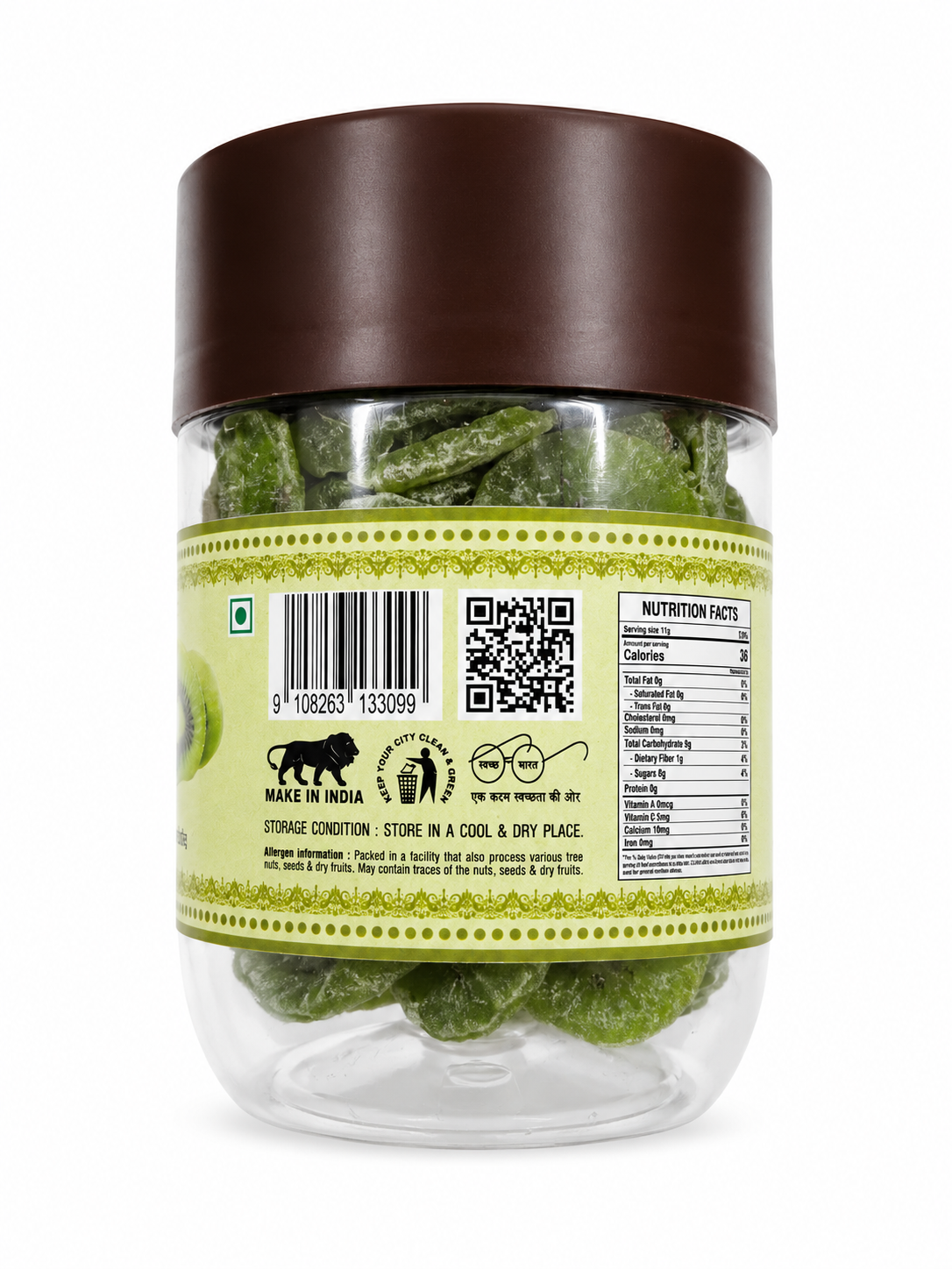 Premium Dried Kiwi | Naturally Sweet & Tangy | 250g
