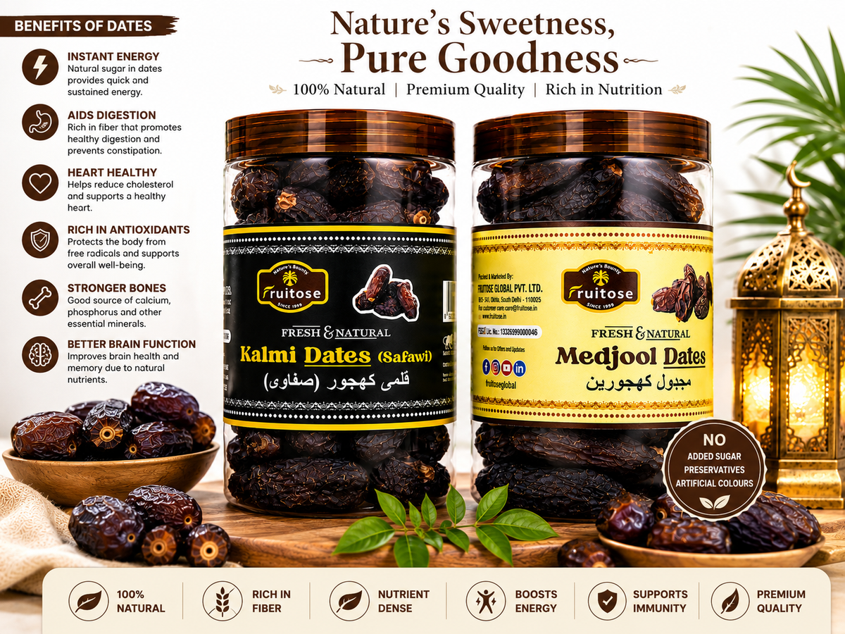 Fruitose Kalmi & Medjool Dates Duo 500g (2 × 500g)