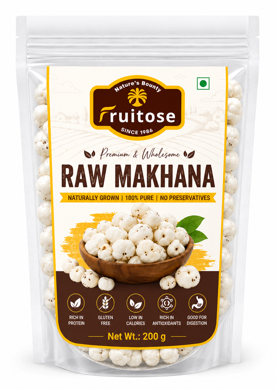 Premium Makhana (Foxnuts) | Roasted & Healthy Snack | 200g
