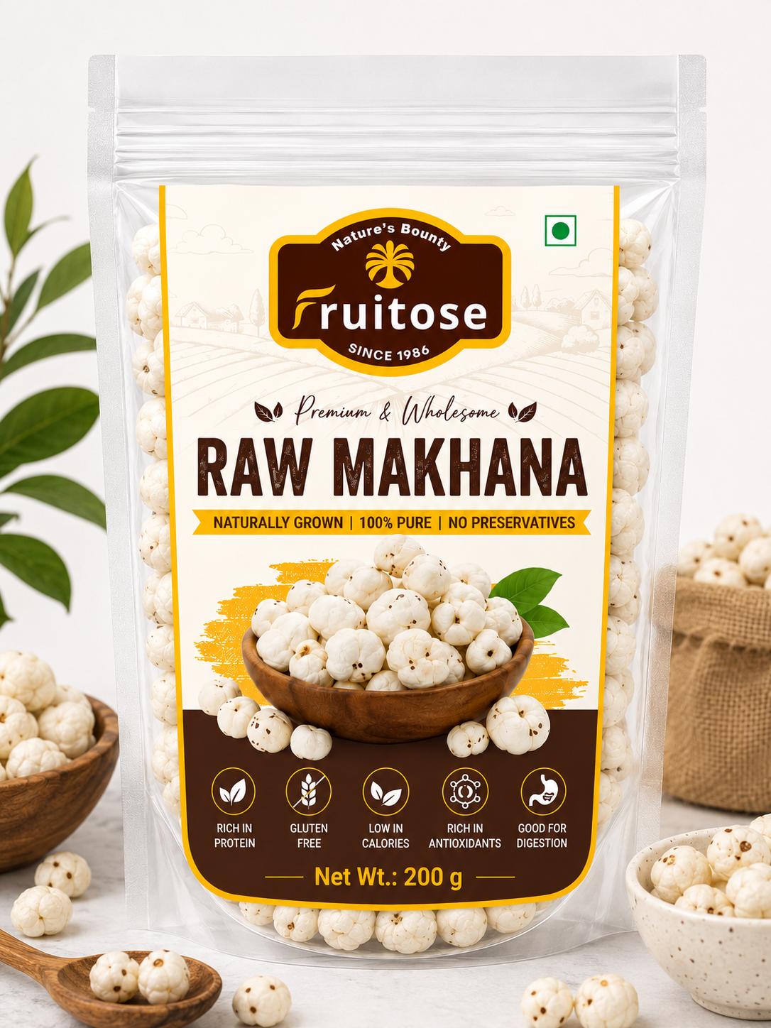 Premium Makhana (Foxnuts) | Roasted & Healthy Snack | 200g
