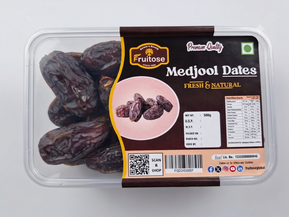 Premium Medjool Dates | Jumbo, Soft & Naturally Sweet | 500g