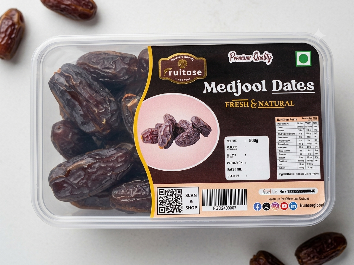 Premium Medjool Dates | Jumbo, Soft & Naturally Sweet | 500g