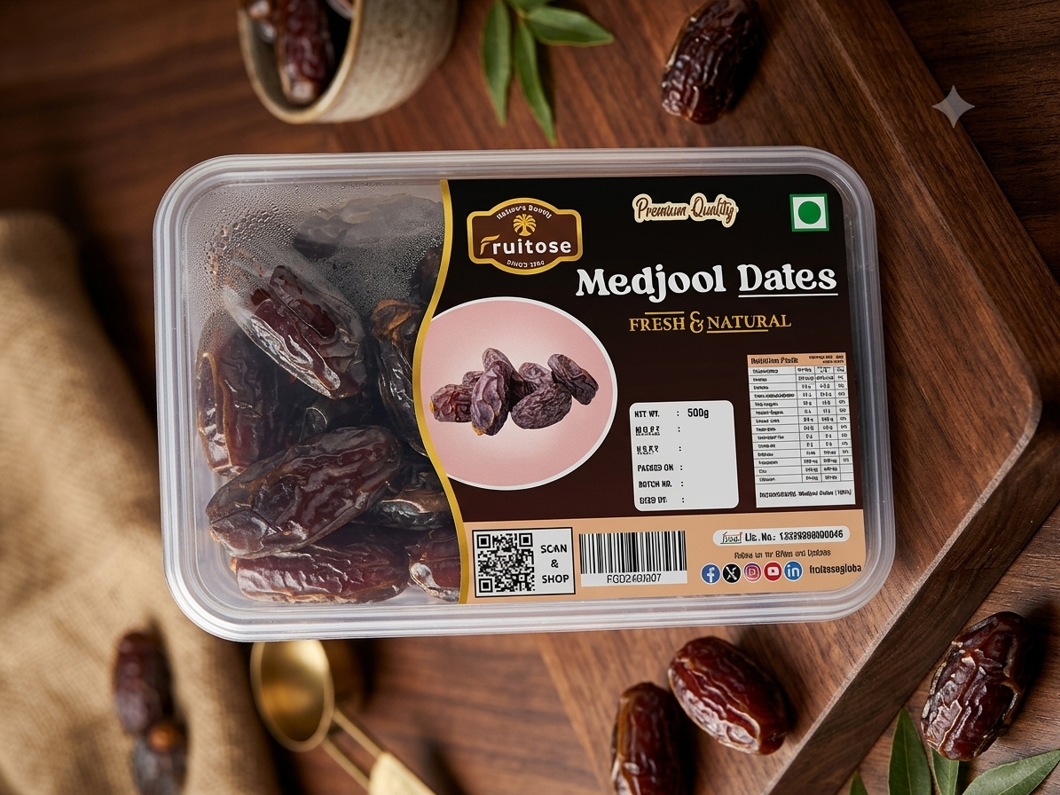 Premium Medjool Dates | Jumbo, Soft & Naturally Sweet | 500g
