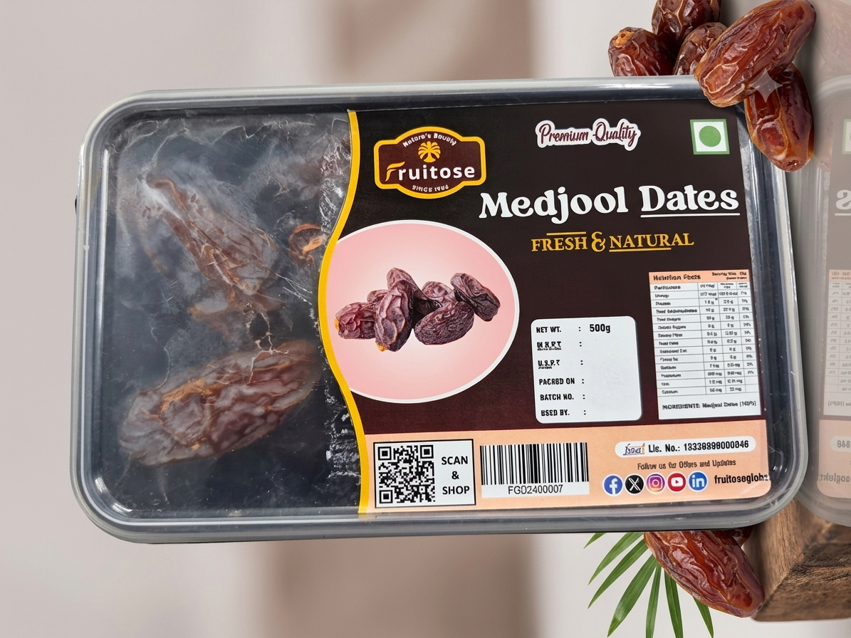Premium Medjool Dates | Jumbo, Soft & Naturally Sweet | 500g