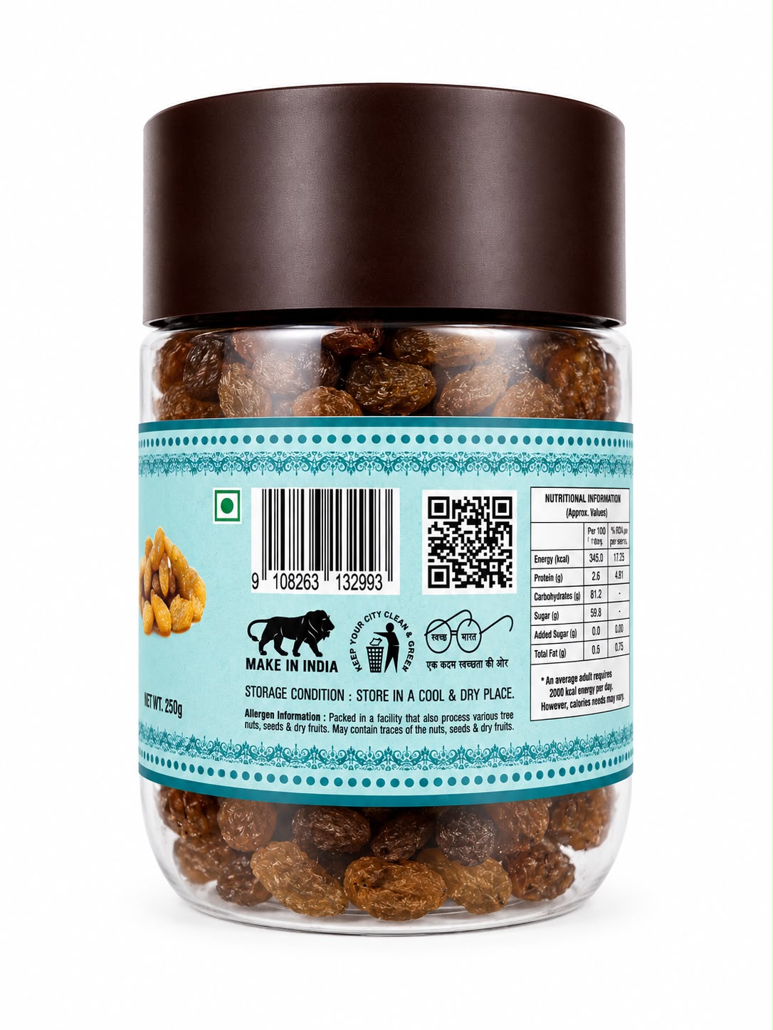 Premium Munakka (Golden Raisins) | Naturally Sweet | 250g