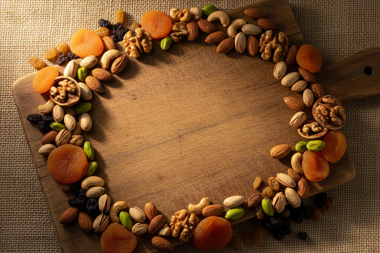 Generate background image for dry fruits