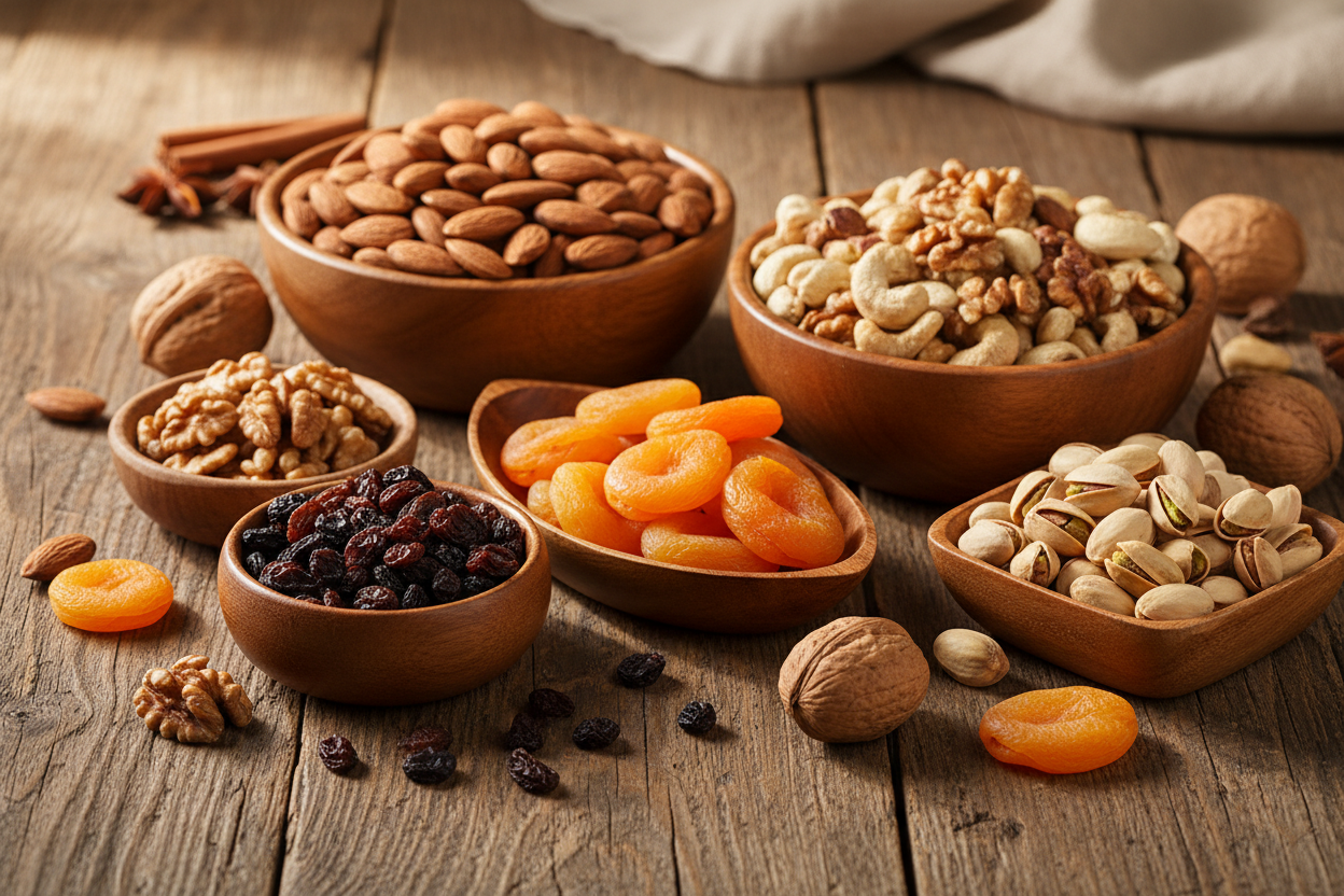 Select desktop image for dry fruits items